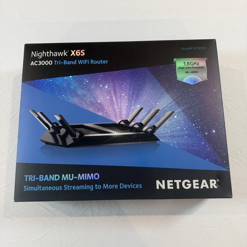 NETGEAR‎ Nighthawk X6S AC3000 Tri-Band WiFi Router Model# R7900P